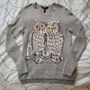 BCBG Tunic style owl sweater (medium)